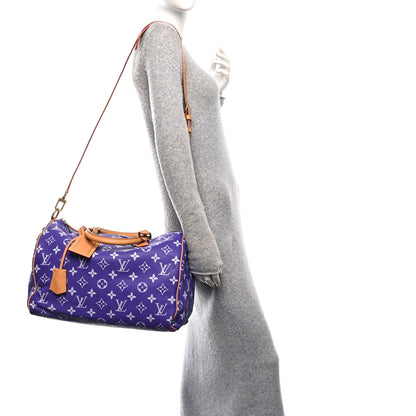 Calfskin Monogram Speedy P9 Bandouliere 40 Amethyst