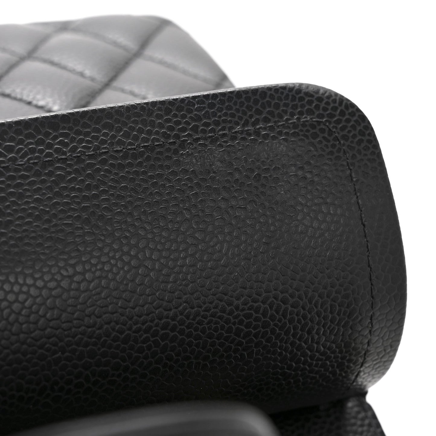 Caviar Quilted Small Double Flap Black