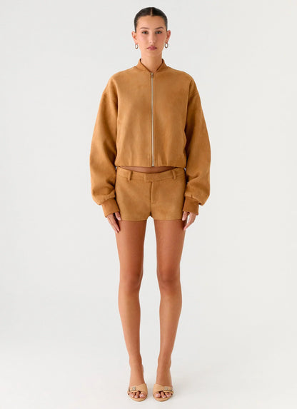 Thats Chill Mini Shorts - Brown