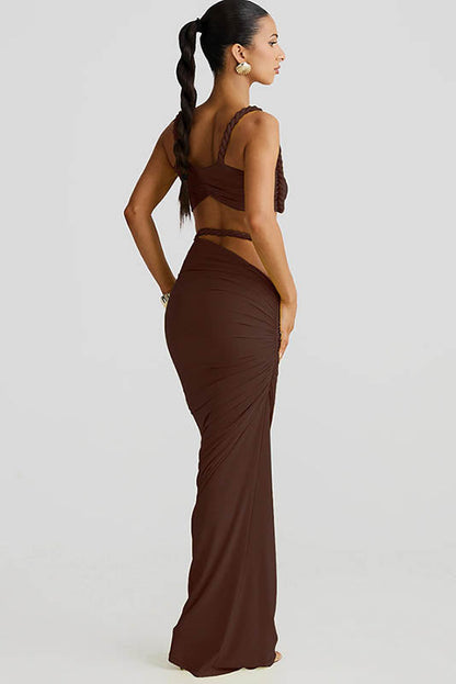 Apricot Breeze Skirt Set