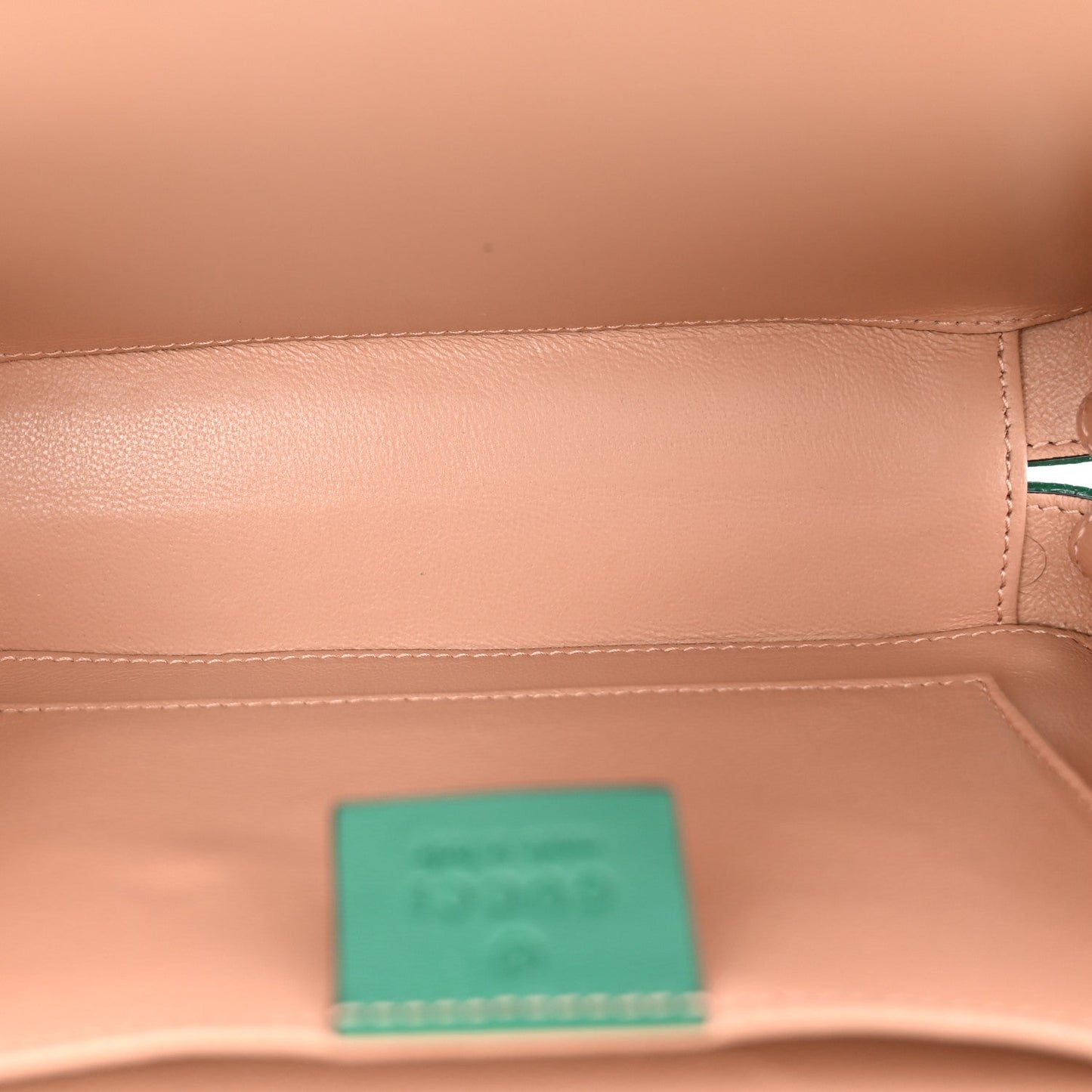Mousse Top Patent Small Sylvie 1969 Top Handle Bag Emerald
