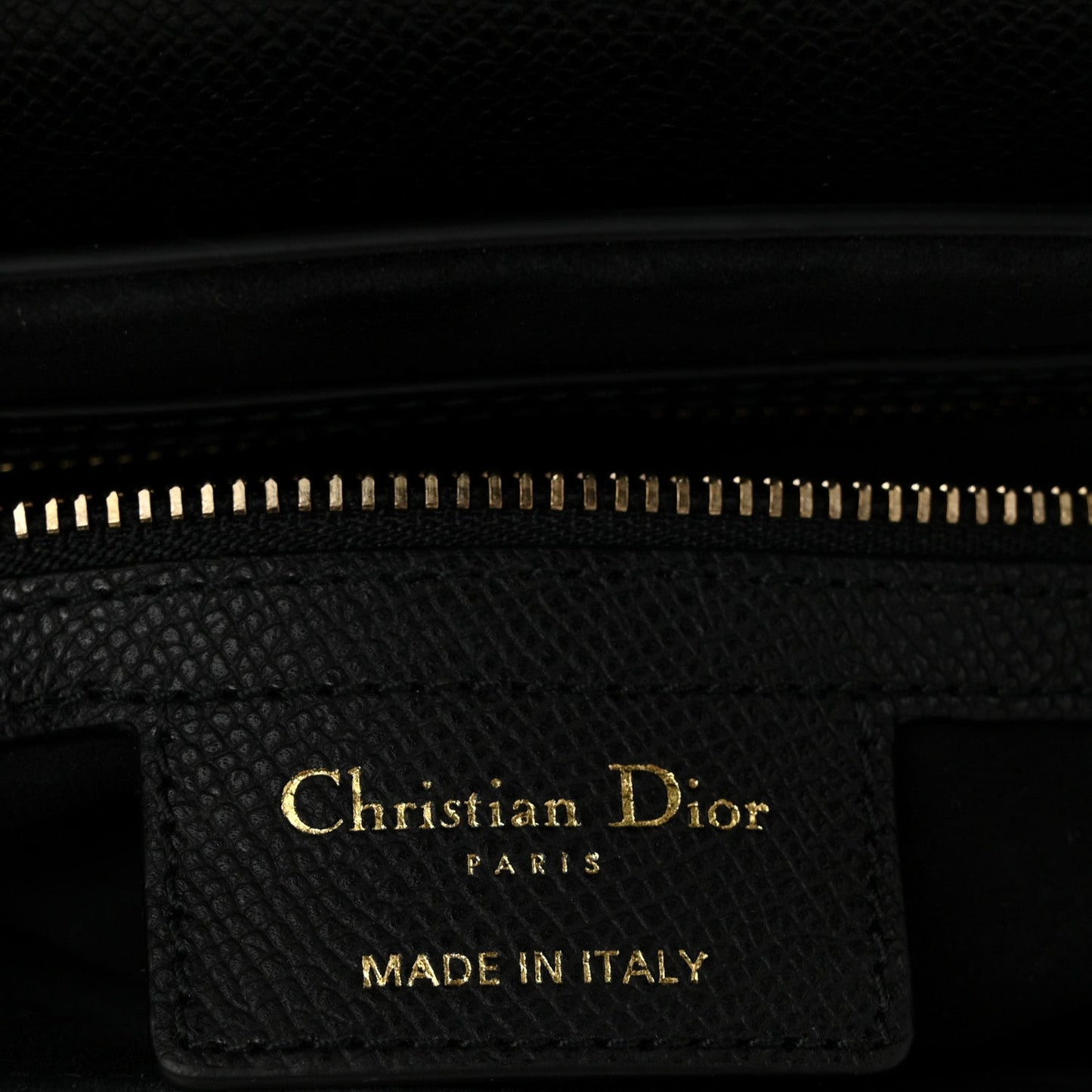 Grained Calfskin Saddle Bag Black