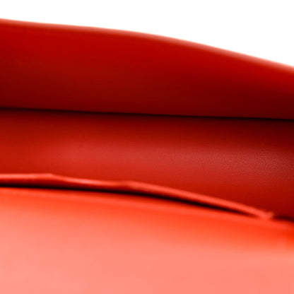 Smooth Calfskin Micro 30 Montaigne Flap Bag Orange