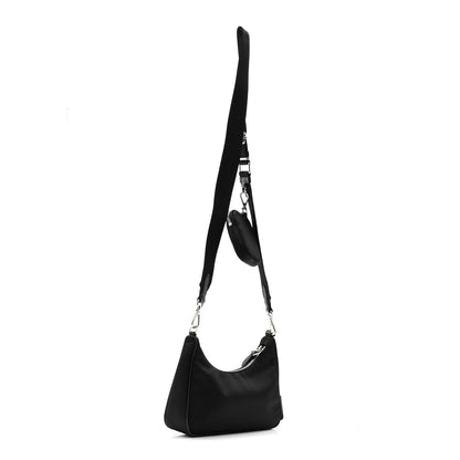 Re-Nylon Saffiano Re-Edition 2005 Shoulder Bag Black