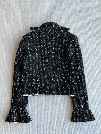 CC 25 Sequined Jacket In Black Tweed 277169