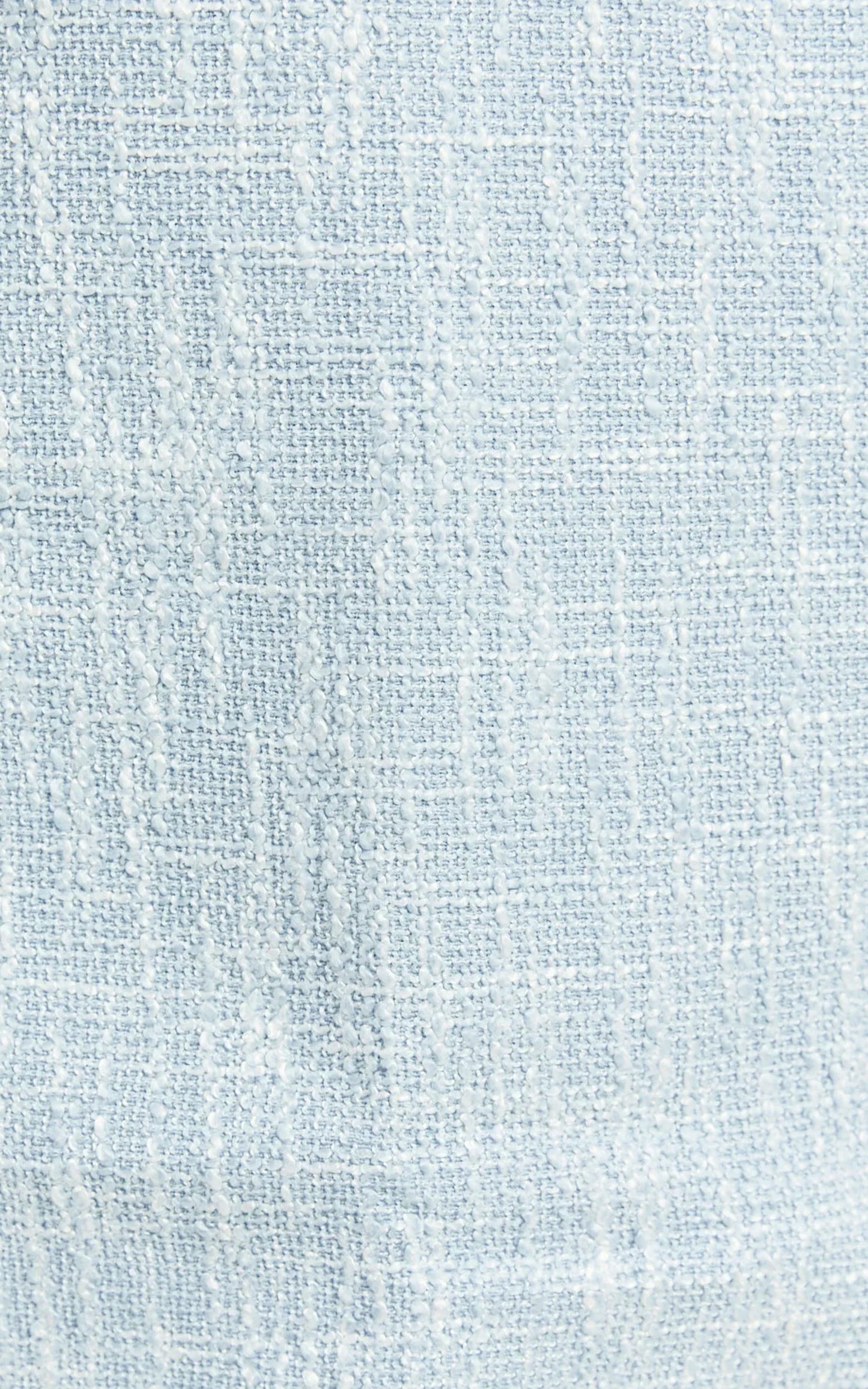 Olympia Mini Skirt - High Waisted A Line Boucle Skirt in Pale Blue