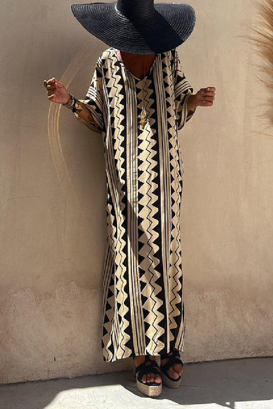 Vestido túnica beige Carabel