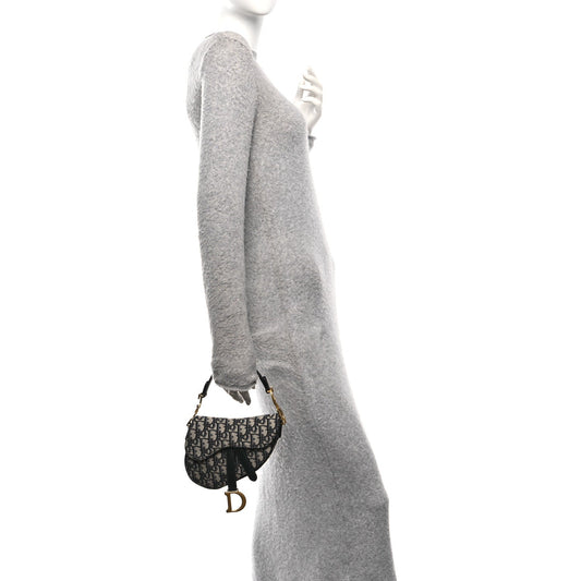 Oblique Mini Saddle Bag Blue