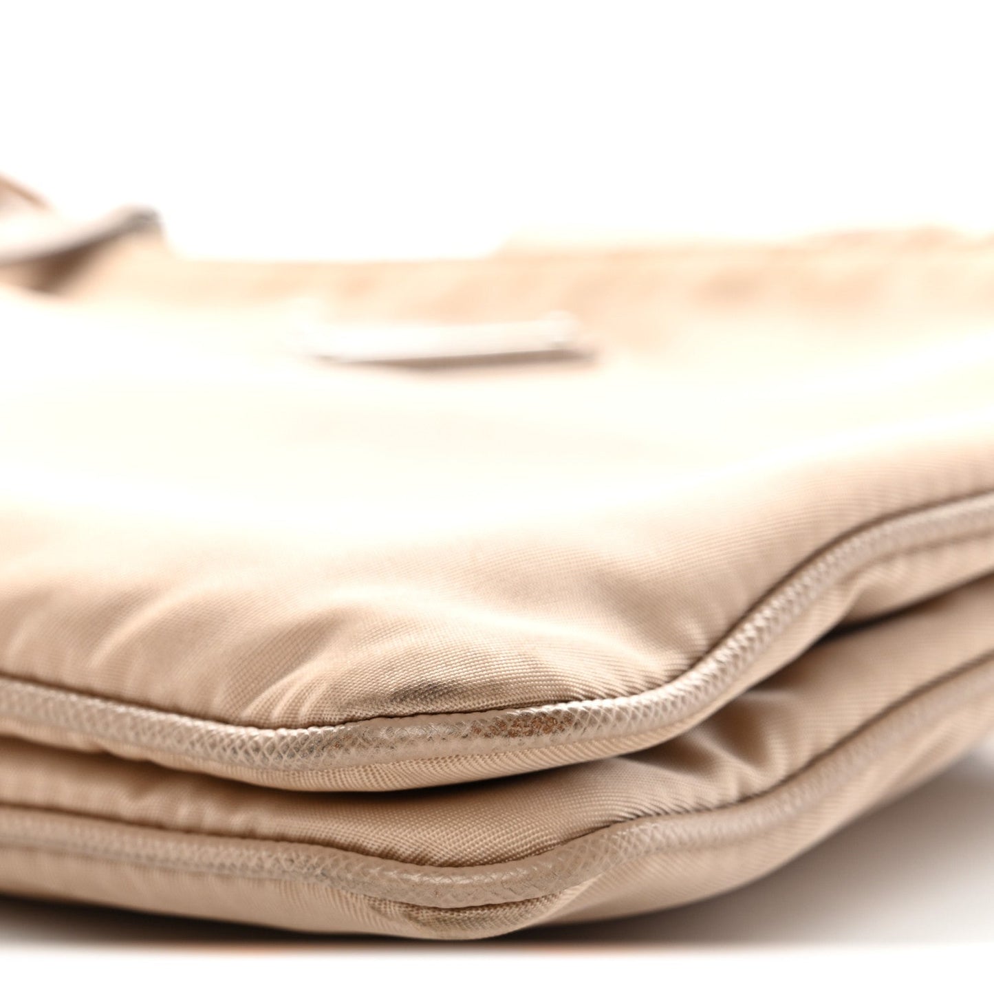 Re-Nylon Saffiano Re-Edition 2000 Double Zip Crossbody Bag Cammeo