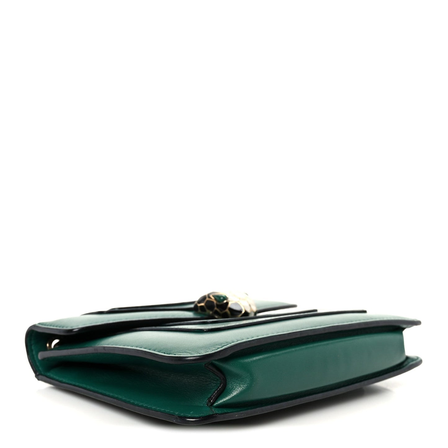 Calfskin Small Serpenti Forever Snake Strap Crossbody Bag Emerald Green