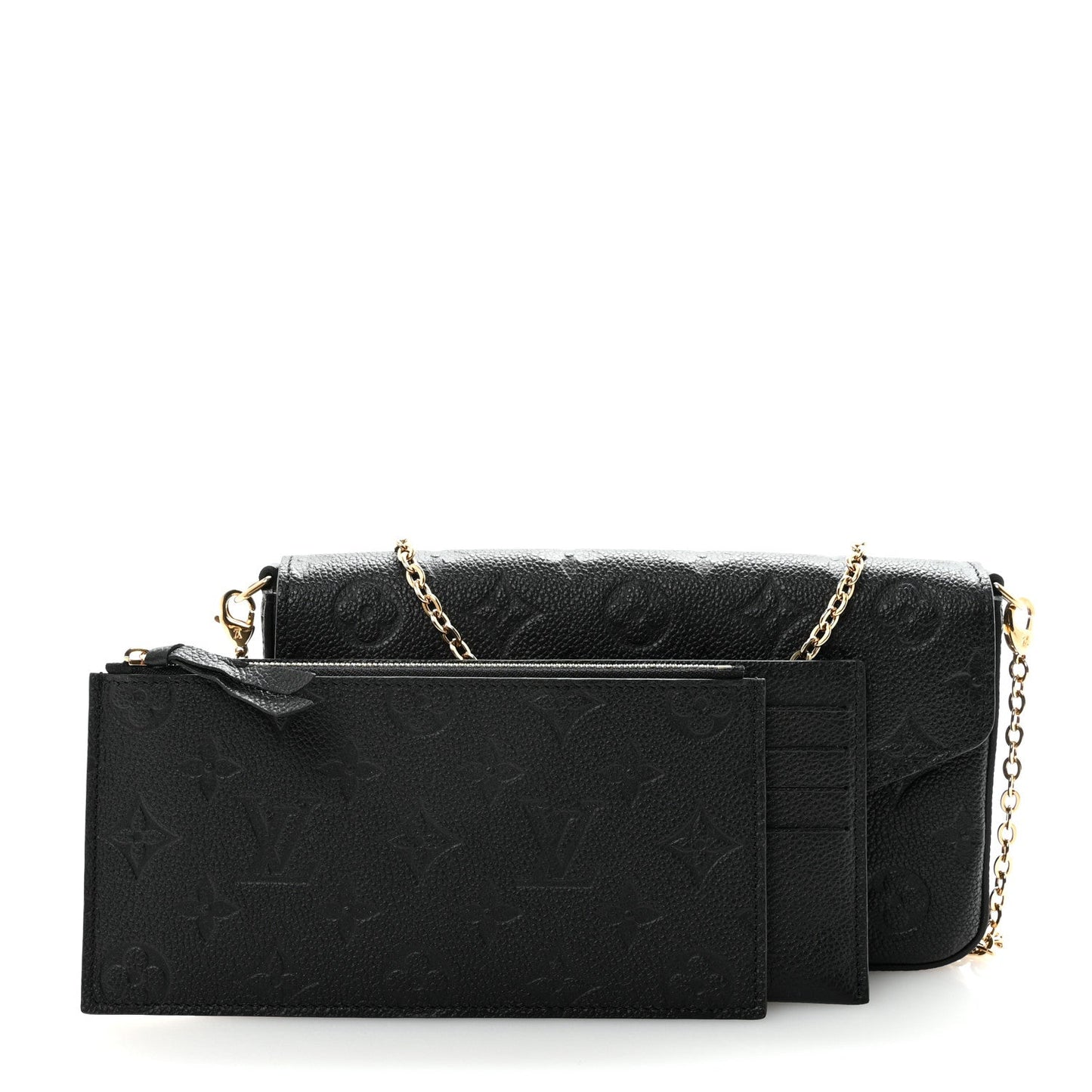 Empreinte Pochette Felicie Chain Wallet Black