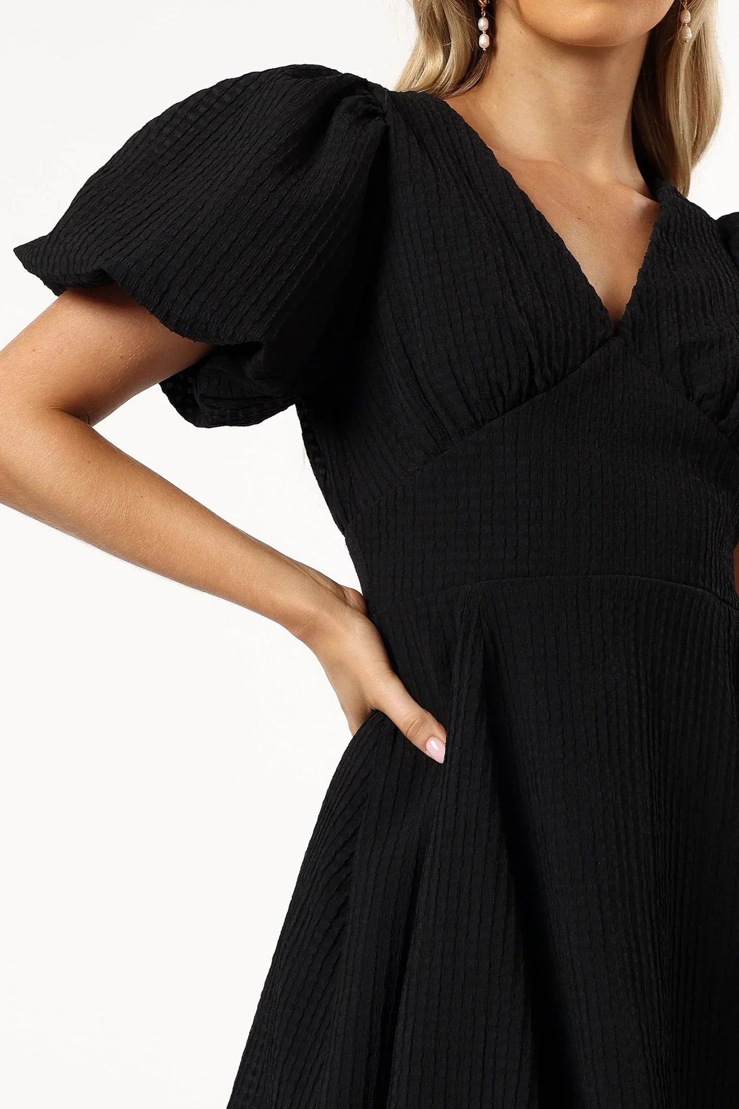 Max Short Sleeve Mini Dress - Black