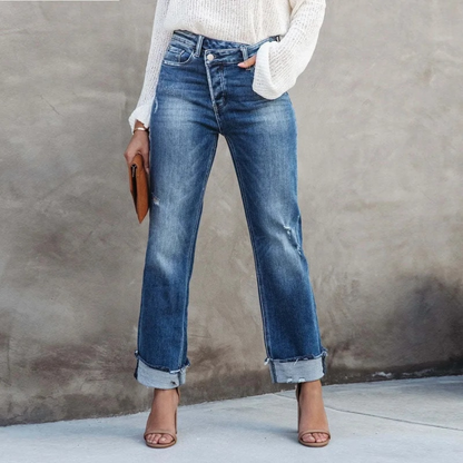 Alessia - Women's Jeans - Leisure Trousers - Modern Style - For Formal Occasions