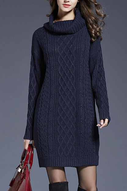 Vestido de punto de invierno (3 colores)