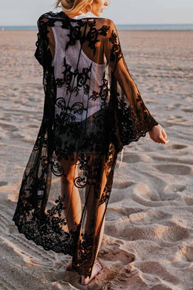 Sheer Shawl Beach Swimwear Cover-up