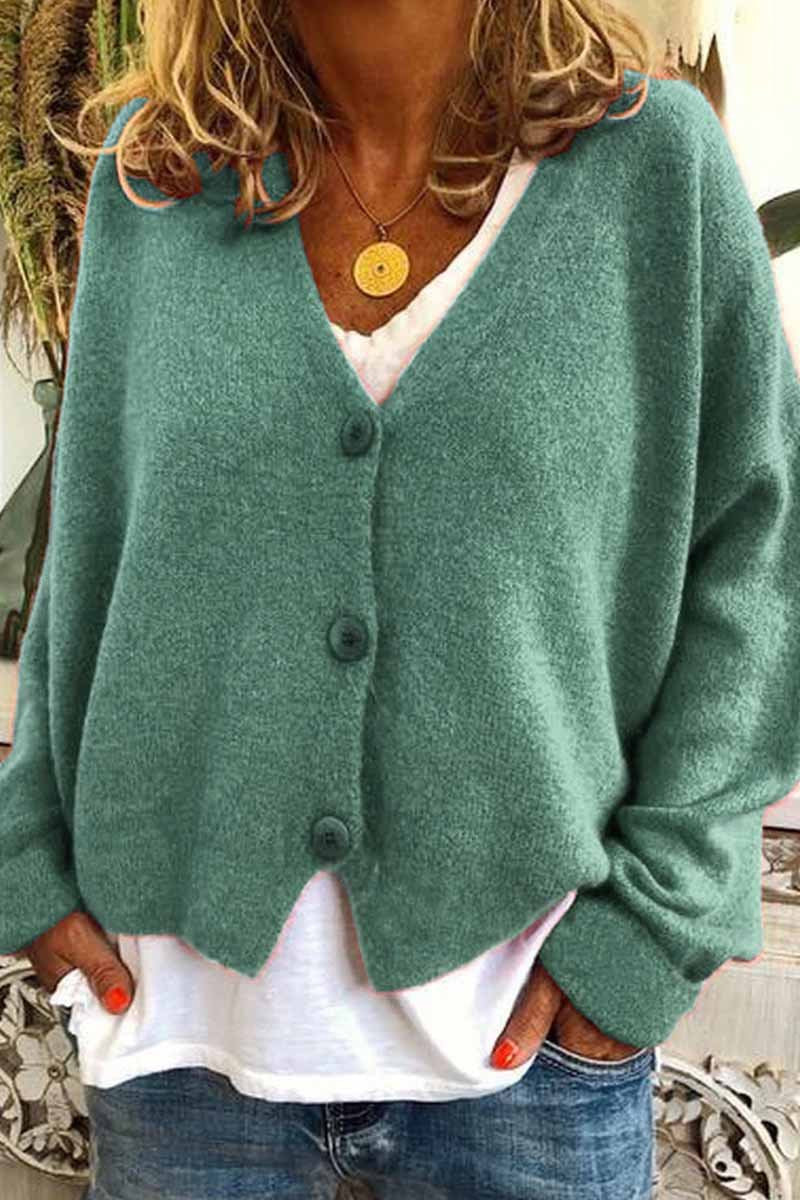 Casual Loose Knitted Cardigan ( 6 Colors )