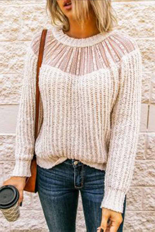 Suéter dulce de patchwork de tendencia (3 colores)