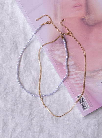 In The Zone Necklace Set Blue