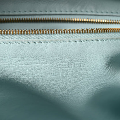 Nappa Intrecciato Bauletto Teal Washed
