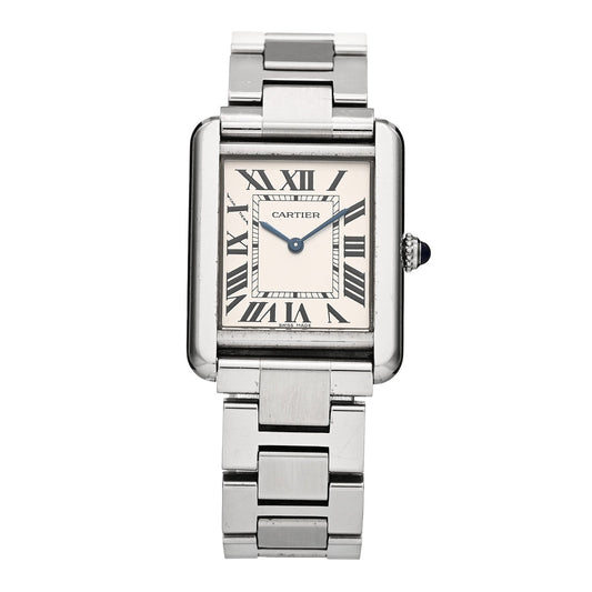 Stainless Steel 24mm Tank Solo Quartz Watch