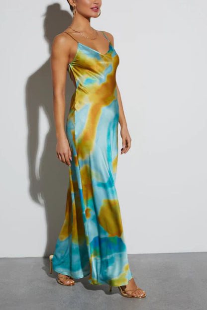 Vestido largo lencero Harmony