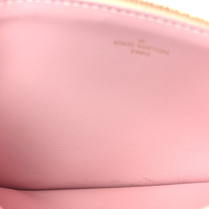 Damier Azur Pochette Felicie Chain Wallet Rose Ballerine