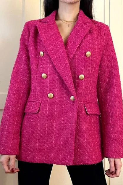 Chaqueta extragrande con puntadas en contraste