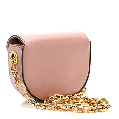 Azalea Calfskin Crystal GG Monogram Mini Horsebit 1955 Waist Bag Pink