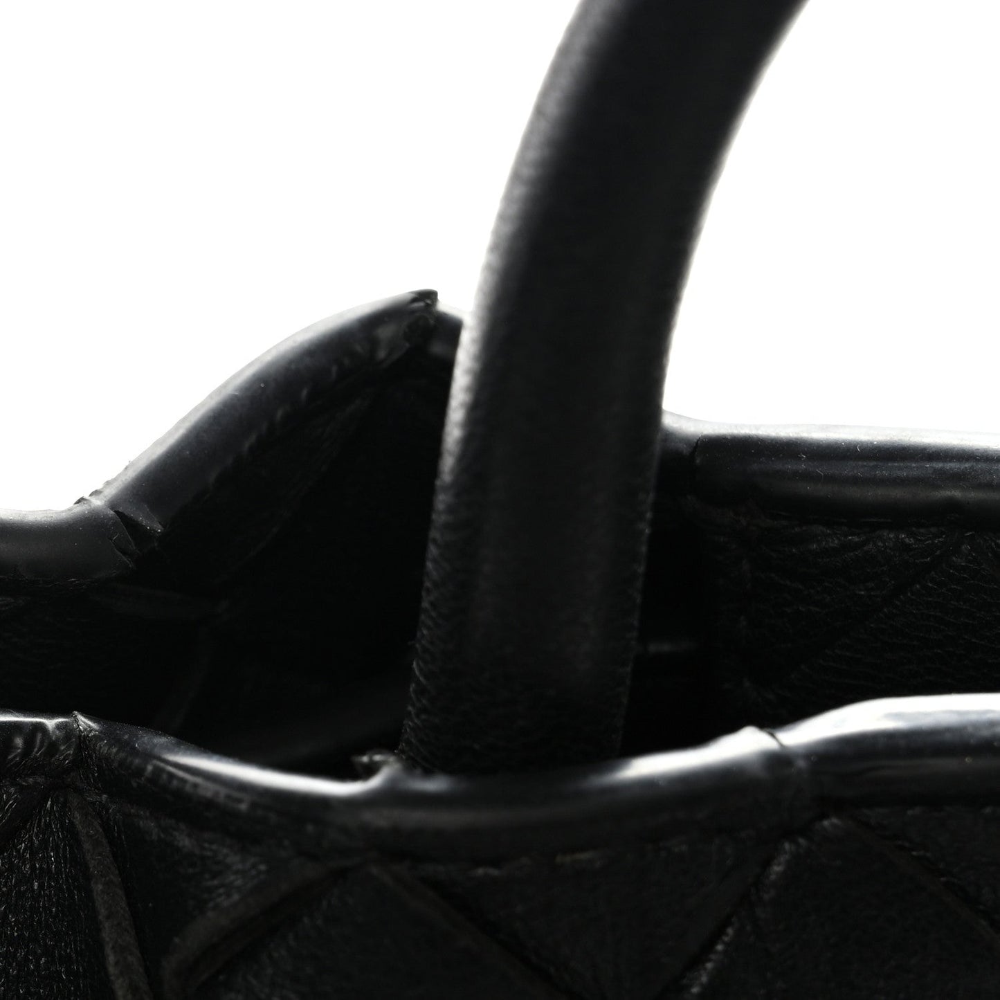 Nappa Intrecciato Small Andiamo Shoulder Bag Black