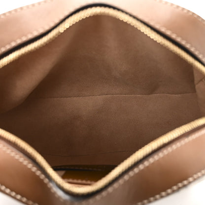 GG Supreme Monogram Butterfly Embroidered Mini Chain Shoulder Bag Beige Tuscany