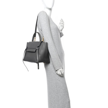 Smooth Calfskin Mini Belt Bag Grey