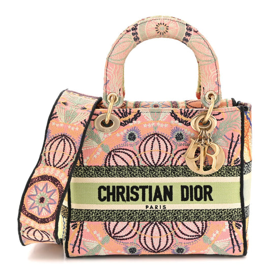 Canvas Embroidered In Lights Medium Lady D-Lite Multicolor