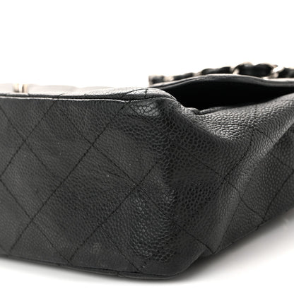 Caviar Quilted Jumbo Single Flap Black