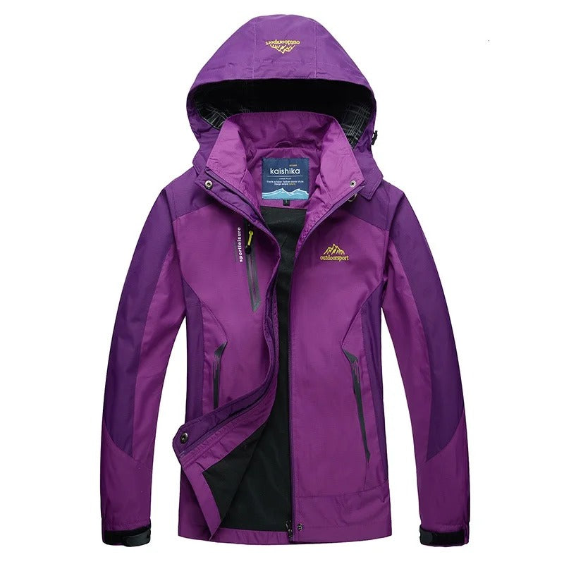 Active Outdoor Stylish Waterproof Ski Jacket with Hood for Women | Great for Outdoor Activities