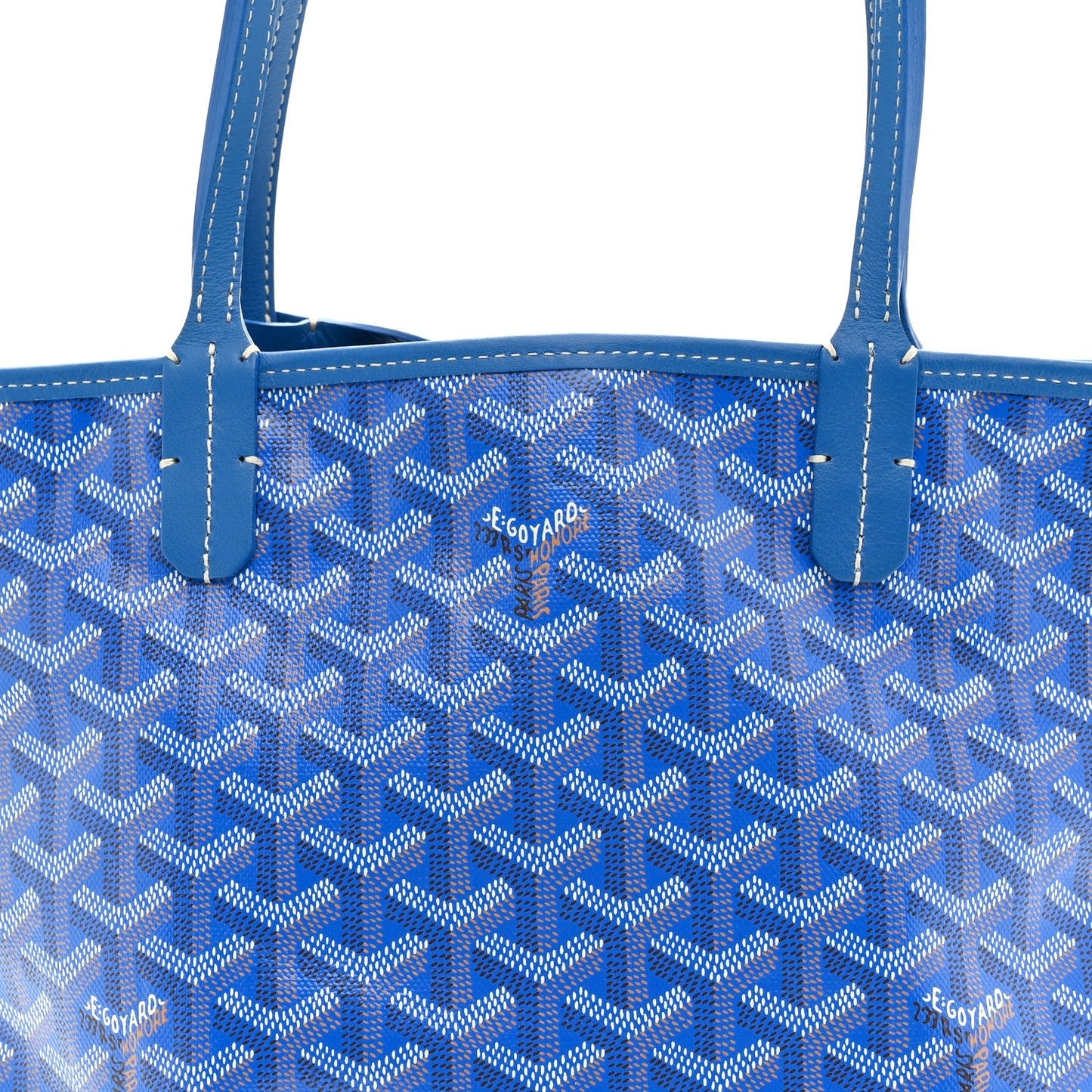 Goyardine Reversible Mini Anjou Sky Blue