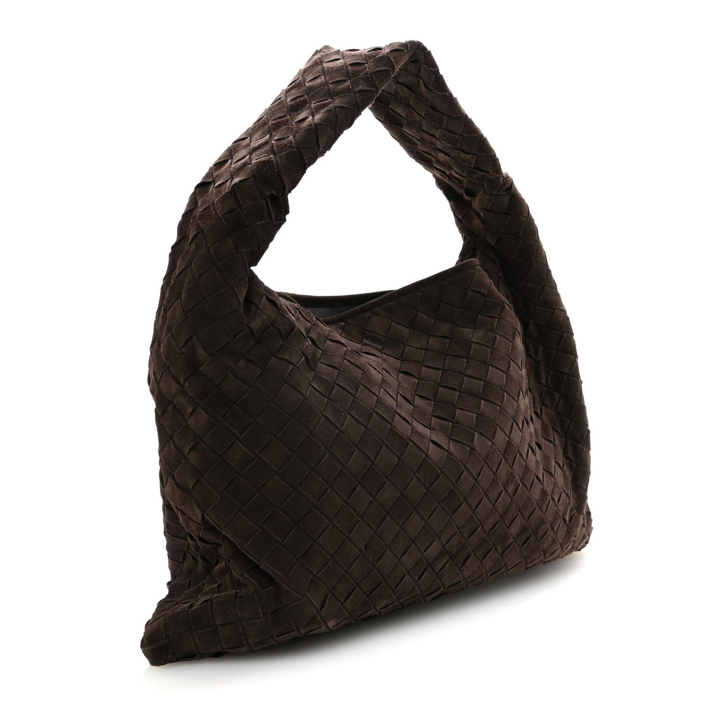 Suede Intrecciato Small Hop Fondant