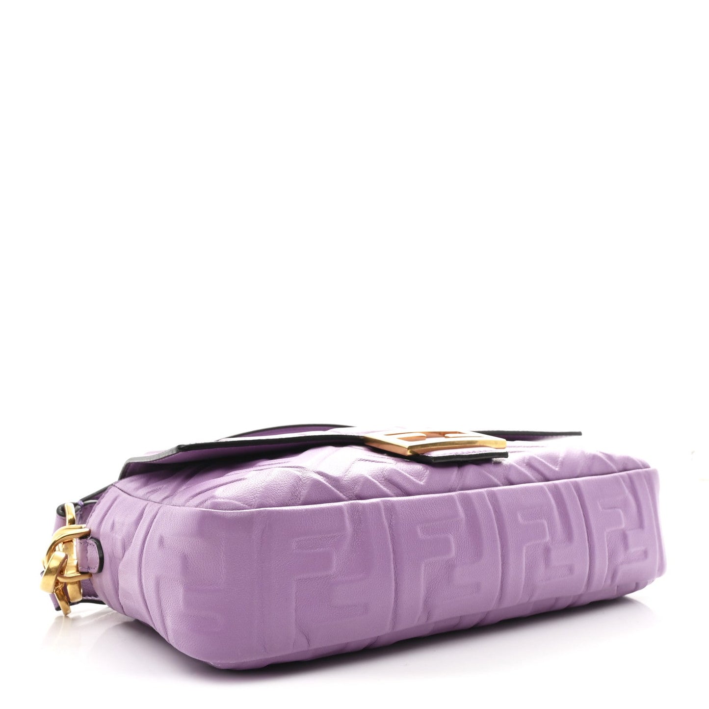 Nappa FF 1974 Embossed Baguette Agapanto