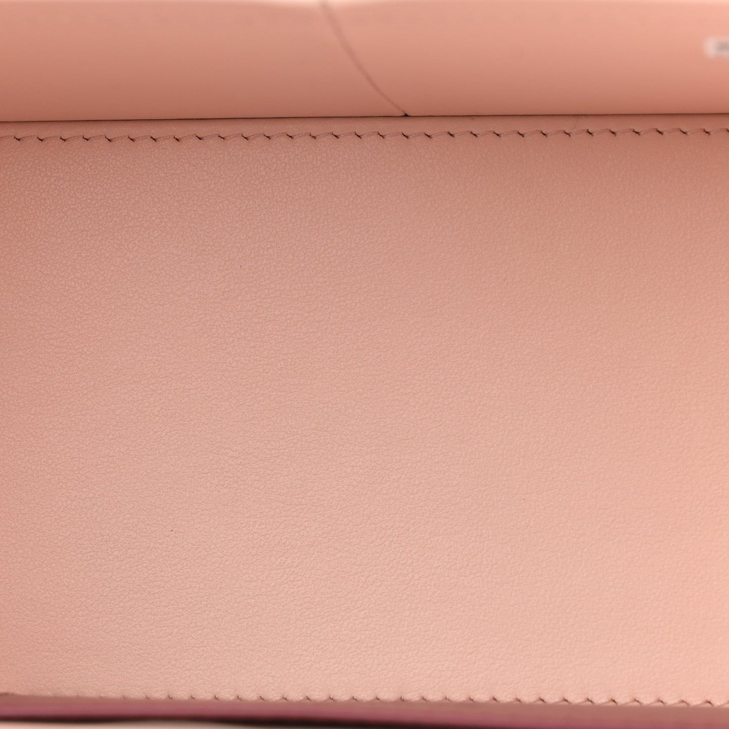 Shiny Caviar Preppy Coco Long Vanity With Strap Light Pink