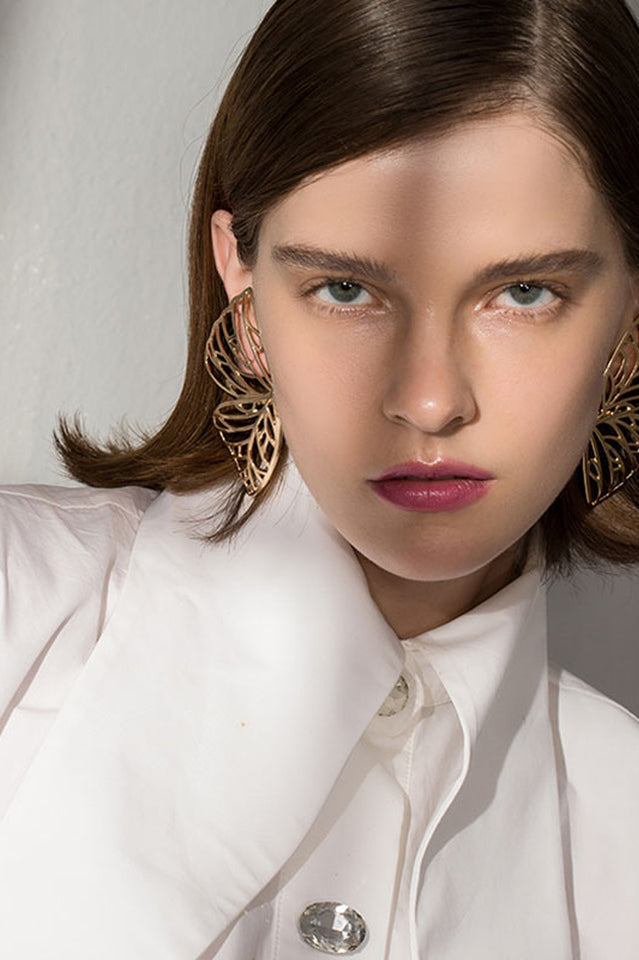 Earrings with Butterfly Wings