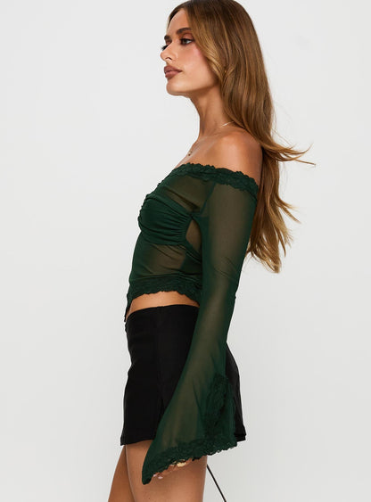 Empty Space Top Forest Green