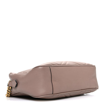 Calfskin Matelasse Medium GG Marmont Chain Shoulder Bag Porcelain Rose