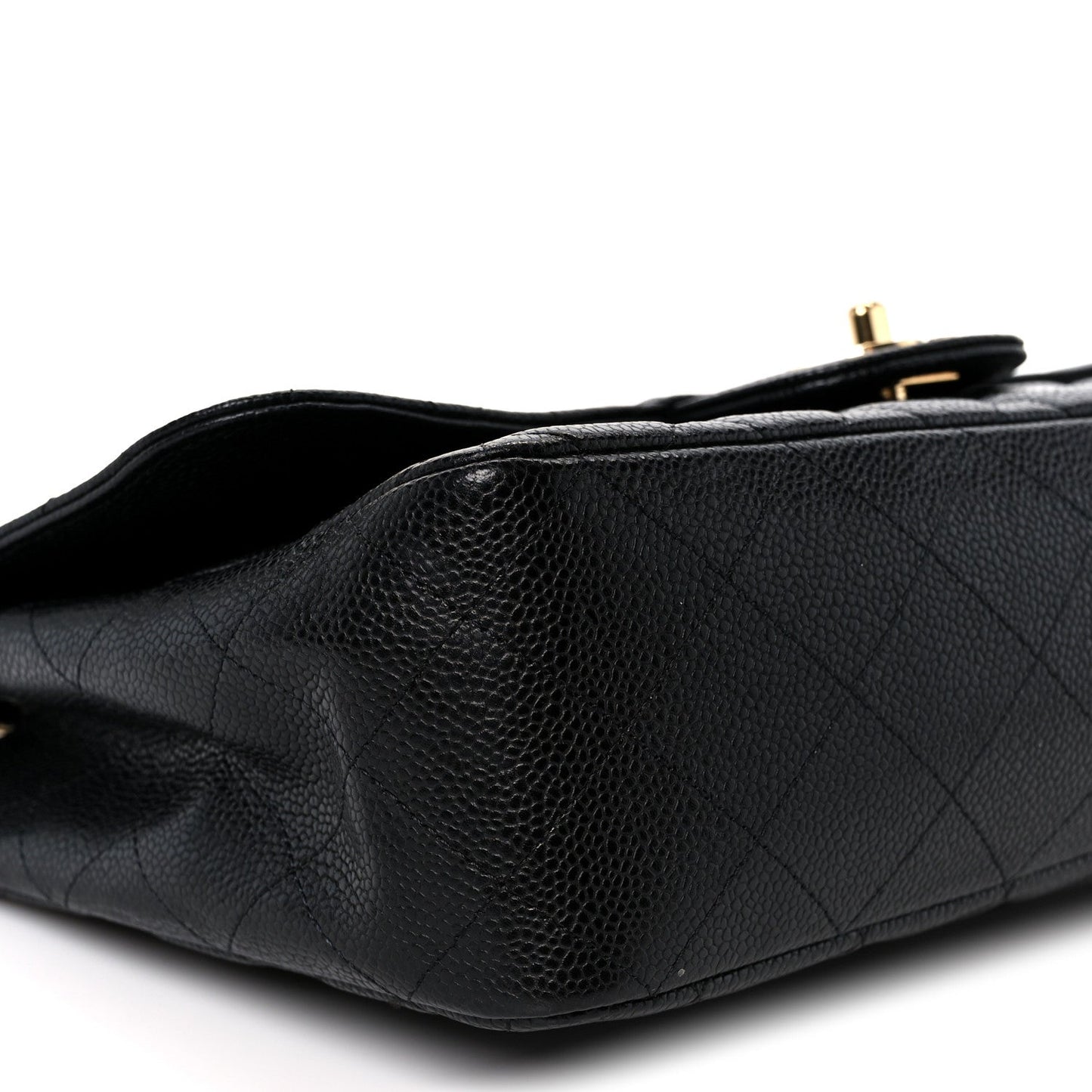 Caviar Quilted Jumbo Single Flap Black