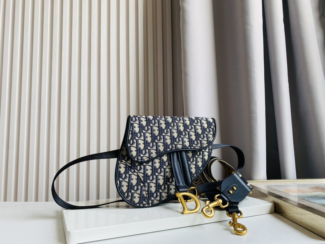 Dior Saddle Belt Bag Oblique