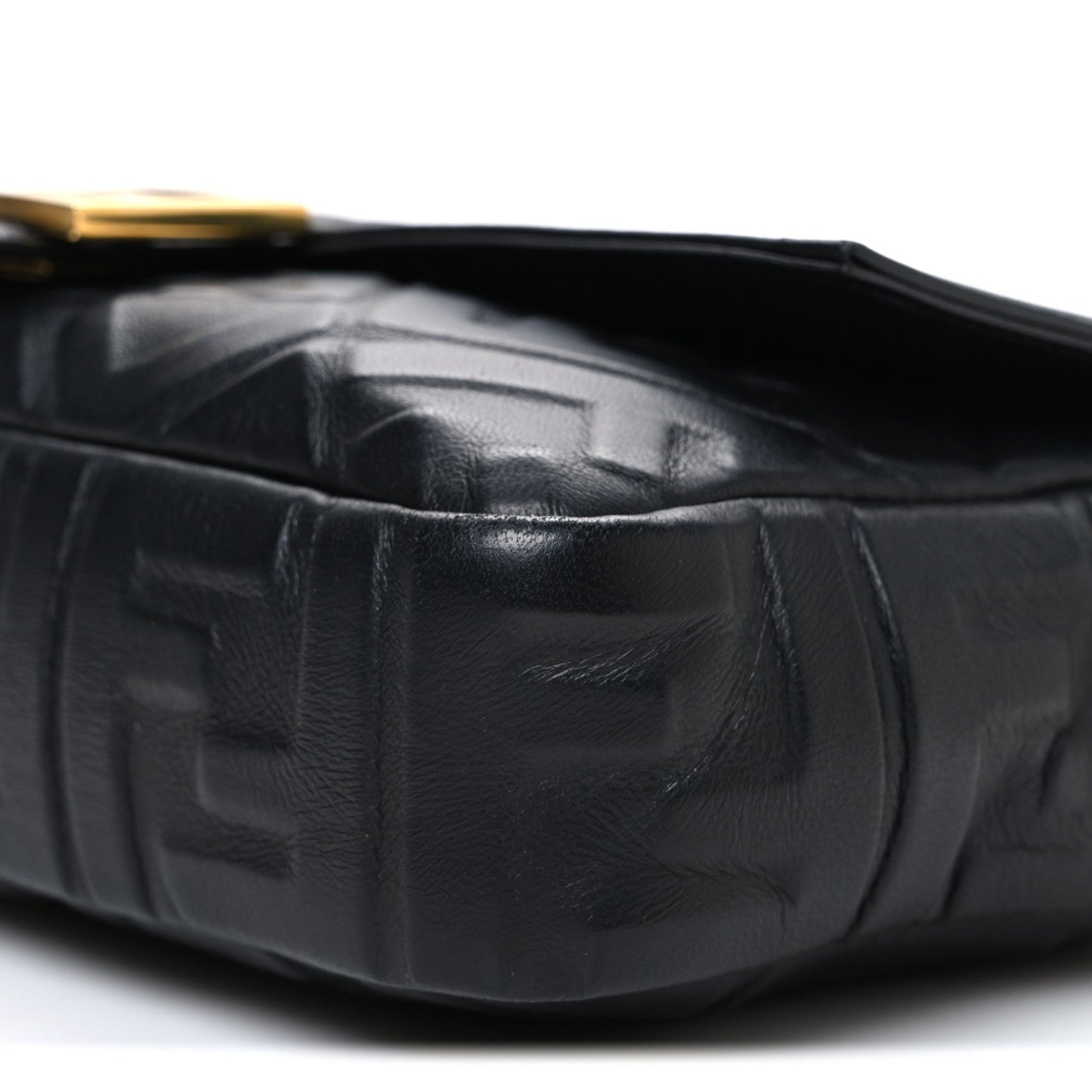 Nappa FF 1974 Embossed Baguette Black