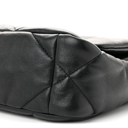 Lambskin Quilted Medium Chanel 19 Flap Black