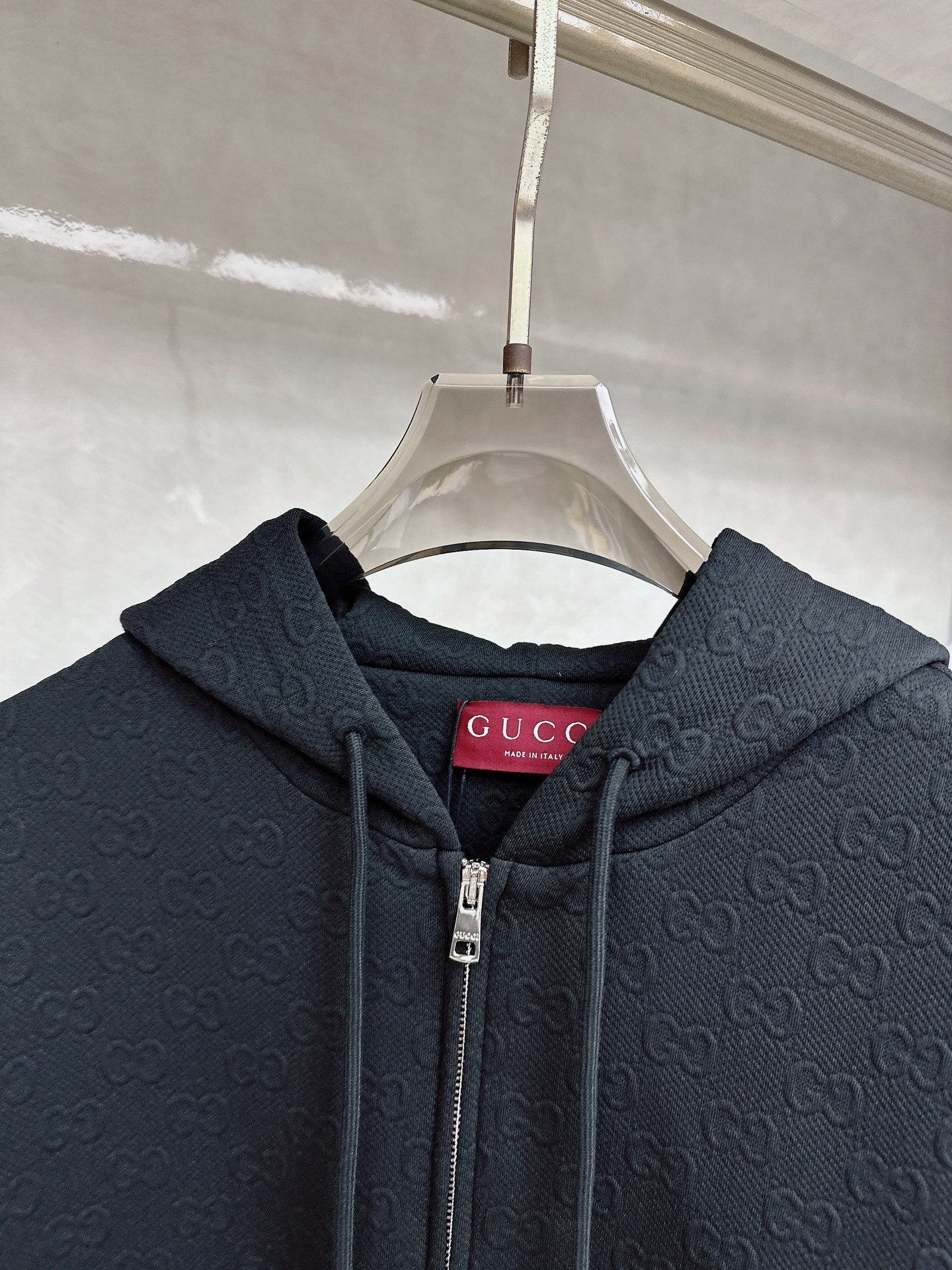 Gucci Allover Printed Zippered Jacquard Jacket 104396