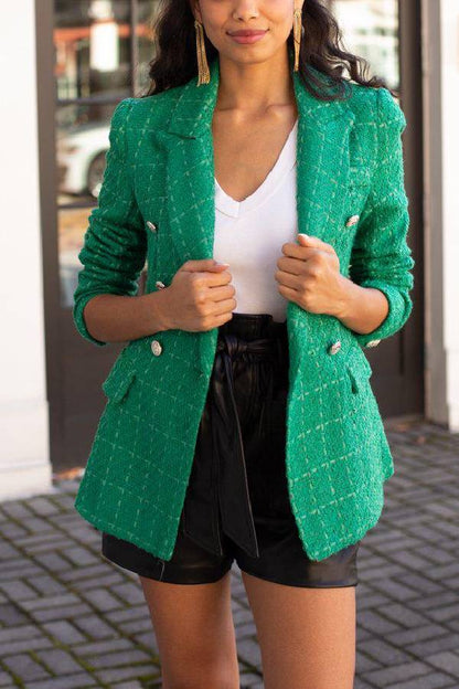 Chaqueta extragrande con puntadas en contraste