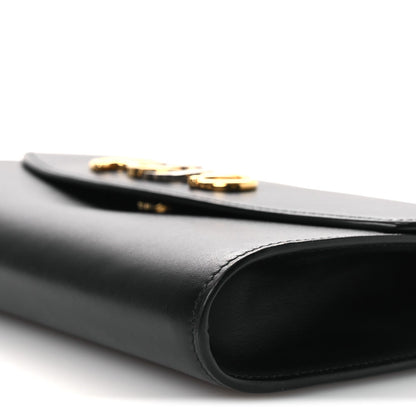 Smooth Calfskin Small Zumi Top Handle Shoulder Bag Black