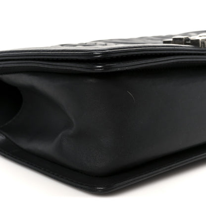Lambskin Medium Celtic Boy Flap Black