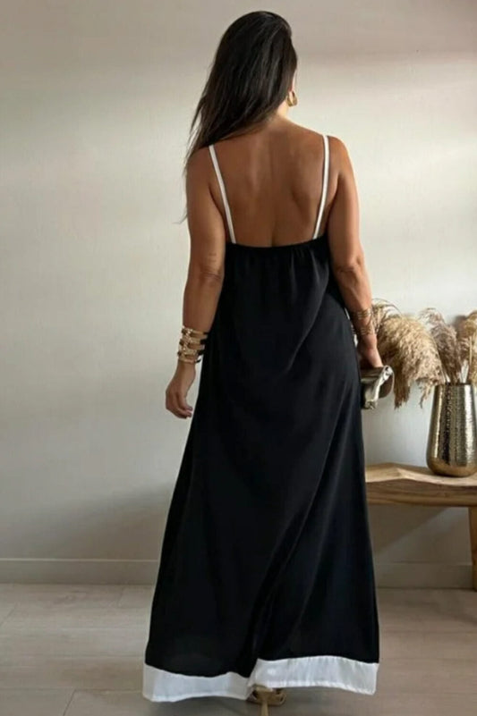par de vestidos de verano en blanco y negro